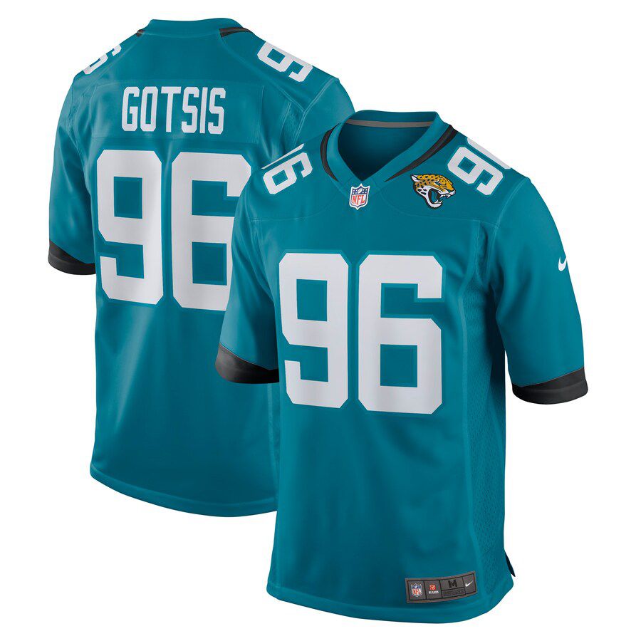 Men Jacksonville Jaguars #96 Adam Gotsis Nike Green Game NFL Jersey